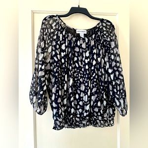 CATHY DANIELS Glitter Blouse Size 1X